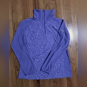 Columbia Glacial Fleece III half zip pullover, women's XL, purple/blue